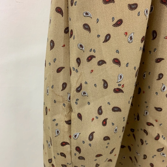 Custom Made Tan Paisley Dress - Picture 7 of 7